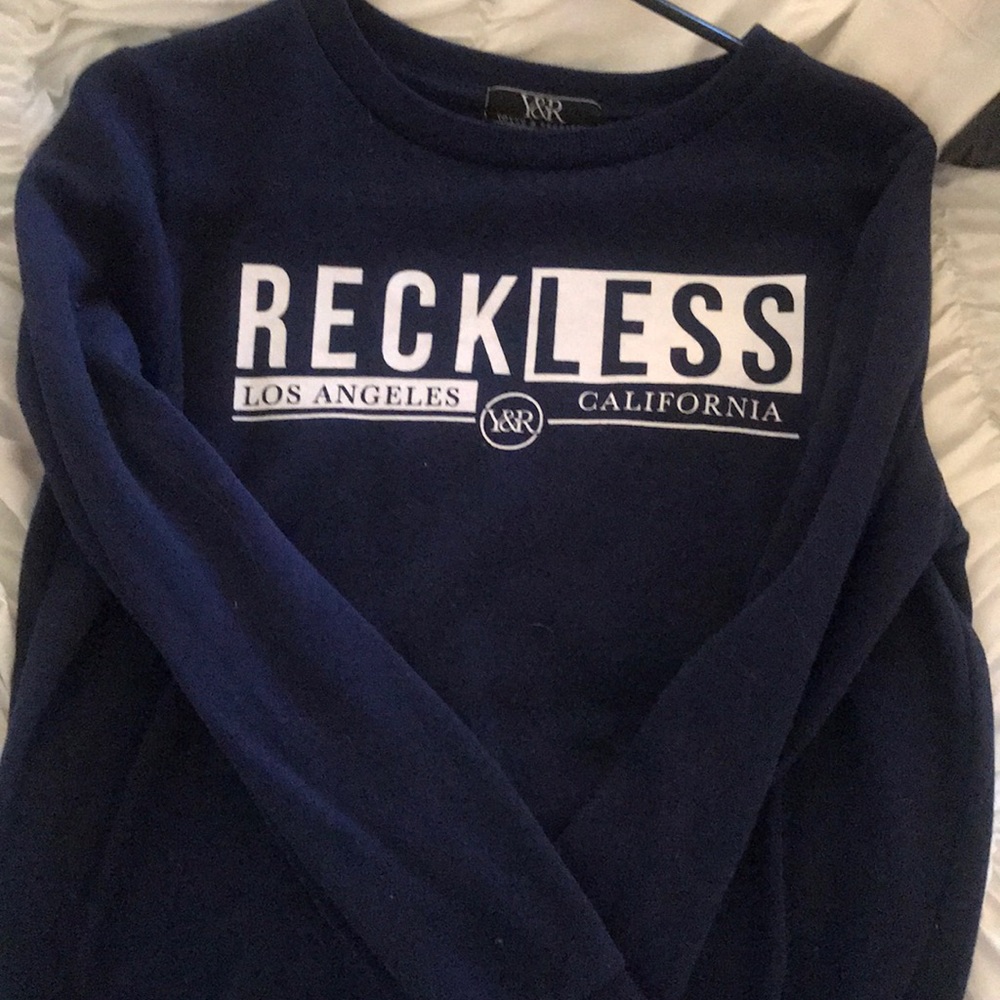 navy Y&R crewneck